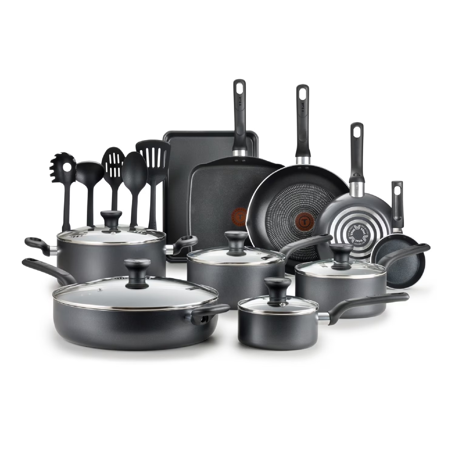 T-Fal 20pc Nonstick Cookware Set ($100)