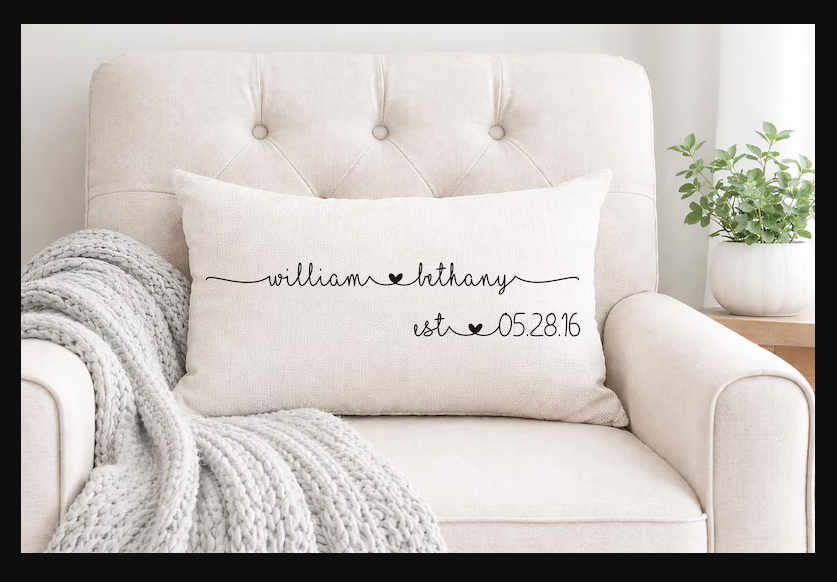 Personalized Throw Pillow ($50)